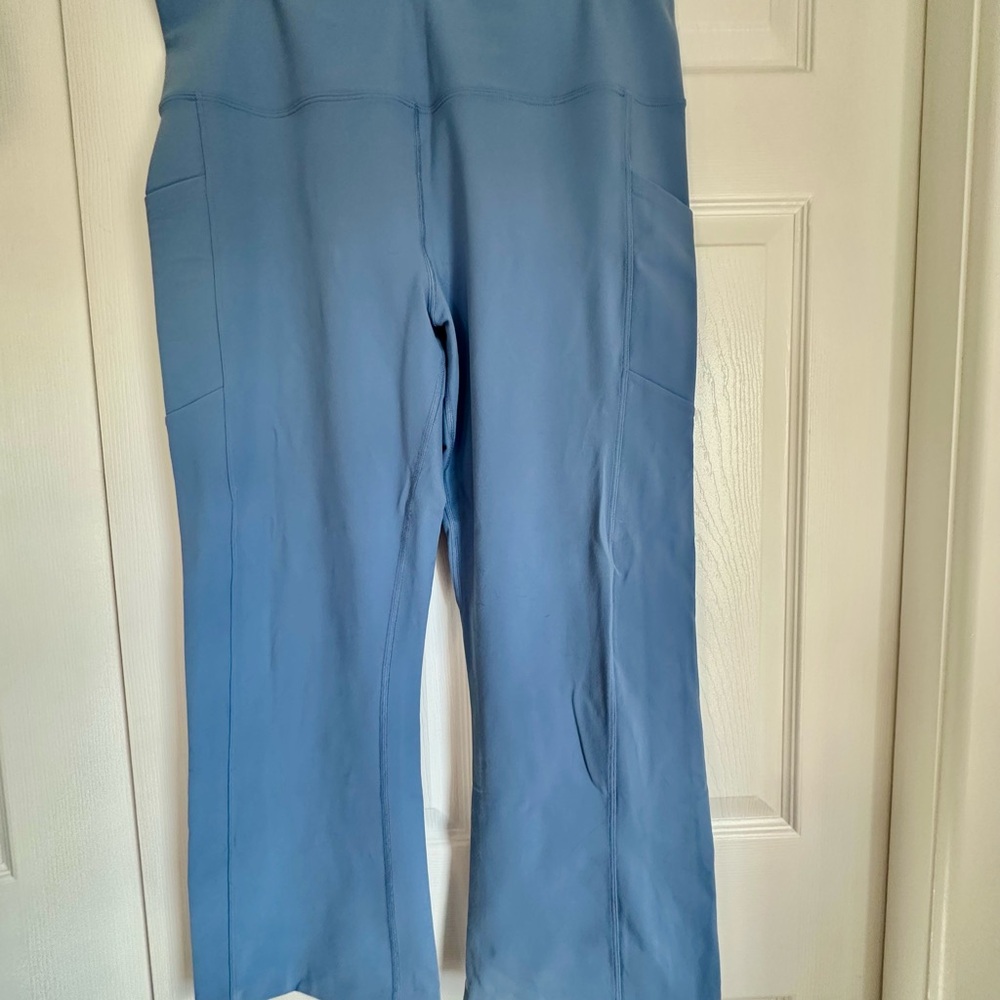 Tuff Athletics Light Blue Wide Leg Yoga Pants